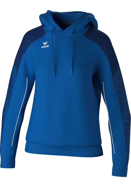Bluza damska z kapturem Erima Evo Star. Niebieskie bluzy Erima, bez wzorów, z materiału, retro, bez ramiączek, z kapturem. Za 215.75 zł.