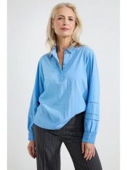 Josephine & Co Bluzka "Andreas" w kolorze błękitnym rozmiar: 38. Niebieskie bluzki Josephine & Co, bez wzorów, z lyocellu, bez kołnierzyka, bez ramiączek. Za 212.45 zł.