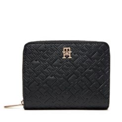 Portfel Tommy Hilfiger. Czarne portfele Tommy Hilfiger, bez wzorów. Za 249.99 zł.