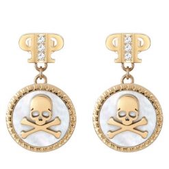 Kolczyki PHILIPP PLEIN. Żółte kolczyki Philipp Plein, złote. Za 699.99 zł.