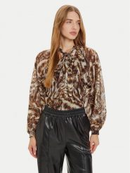 Liu Jo Bluzka WF4151 T4184 Brązowy Regular Fit. Brązowe bluzki Liu Jo, bez wzorów, z syntetyku, bez kołnierzyka, bez ramiączek. Za 359.99 zł.