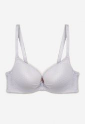 Biały Push-Up Biustonosz Koronkowy na Regulowanych Ramiączkach Lunetia. Białe biustonosze Renee, bez wzorów, z koronki. W wyprzedaży za 31.99 zł.