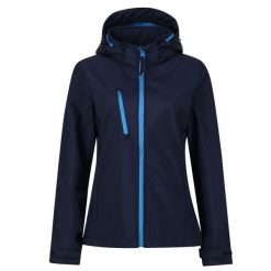 Kurtka Damska Venturer 3 Layer Hooded Soft Shell Jacket. Czarne kurtki przejściowe sportowe Regatta, m, bez wzorów, z materiału, z kapturem, trekkingowe. Za 213.99 zł.