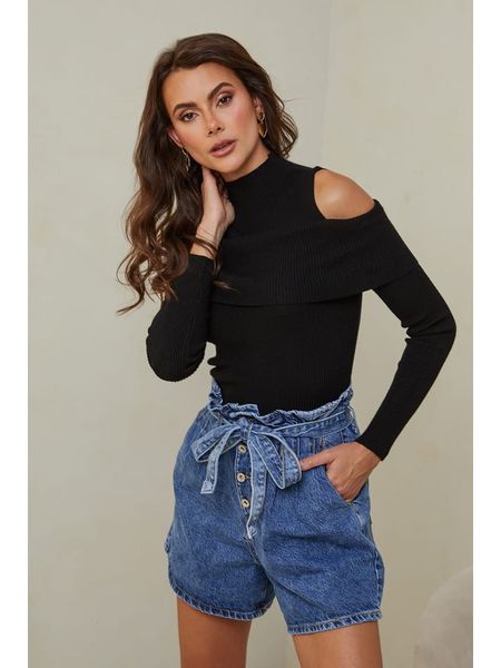 Joséfine Sweter "Lorinci" w kolorze czarnym rozmiar: L. Czarne swetry Joséfine, l, bez wzorów, prążkowane, bez ramiączek. Za 119.12 zł.