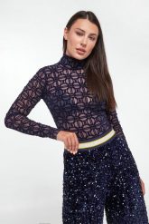 Body damskie tiulowe ELISABETTA FRANCHI. Body i gorsety Elisabetta Franchi, bez wzorów, z tiulu, bez ramiączek. W wyprzedaży za 798.85 zł.