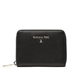Portfel Patrizia Pepe. Czarne portfele Patrizia Pepe, bez wzorów. Za 374.99 zł.
