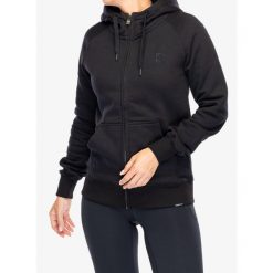 Bluza z kapturem damska Didriksons Ven Full Zip. Czarne bluzy Didriksons, m, bez wzorów, casualowe, bez ramiączek, z kapturem. Za 266.99 zł.