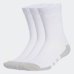 Skarpetki sportowe ADIDAS wysokie 3 pary. Białe skarpetki adidas, bez wzorów. Za 54.99 zł.