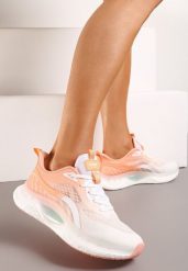 Biało-Pomarańczowe Buty Sportowe Sneakersy przed Kostkę ze Sznurowaniami Itesa. Białe buty sportowe lifestyle Born2be, bez wzorów, przed kostkę, bez zapięcia. Za 189.99 zł.