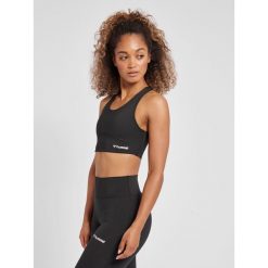 Damski biustonosz sportowy Hummel MT Grace. Czarne biustonosze sportowe Hummel, bez wzorów, na fitness i siłownię. Za 204.00 zł.
