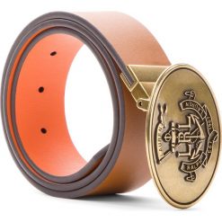 Pasek Damski LAUREN RALPH LAUREN - Huntley 412710976002 Xs Tan/Orange. Brązowe paski Lauren Ralph Lauren, w paski, ze skóry. Za 309.90 zł.