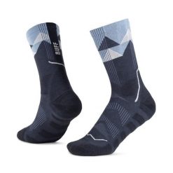 Skarpetki sportowe dla dorosłych Thermonet Crew Socks. Niebieskie skarpetki Buff, bez wzorów, z elastanu, narciarskie. Za 129.99 zł.