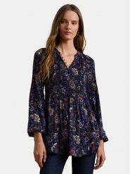 LAUREN RALPH LAUREN Bluzka 200957047 Granatowy Regular Fit. Niebieskie bluzki Lauren Ralph Lauren, xs, bez wzorów, z syntetyku, bez kołnierzyka, bez ramiączek. Za 489.99 zł.