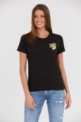 KENZO Czarny t-shirt WITH 'TIGER VARSITY' PRINT. Czarne t-shirty Kenzo, s, bez wzorów, bez kołnierzyka, bez ramiączek. W wyprzedaży za 339.99 zł.