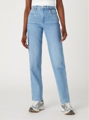 Wrangler Jeansy W27M3833O 112332326 Niebieski Boyfriend Fit. Niebieskie jeansy Wrangler, m, bez wzorów, z bawełny. Za 269.99 zł.