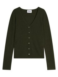 Just Cashmere Kaszmirowy kardigan "Norma" w kolorze khaki rozmiar: M. Brązowe swetry Just Cashmere, m, bez wzorów, z kaszmiru, bez ramiączek. Za 352.43 zł.