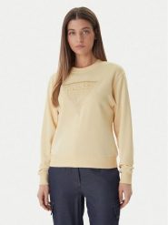 Guess Bluza W6GQ09 K3183 Żółty jasny Regular Fit. Żółte bluzy Guess, m, z aplikacjami, z bawełny, bez kaptura. Za 245.99 zł.