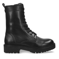 Trapery Gant. Czarne traperki Gant, bez wzorów, bez obcasa, bez zapięcia. Za 799.99 zł.