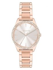 Tamaris Zegarek kwarcowy w kolorze różowozłoto-srebrnym rozmiar: onesize. Czerwone, analogowe zegarki Tamaris, metalowe. Za 173.99 zł.