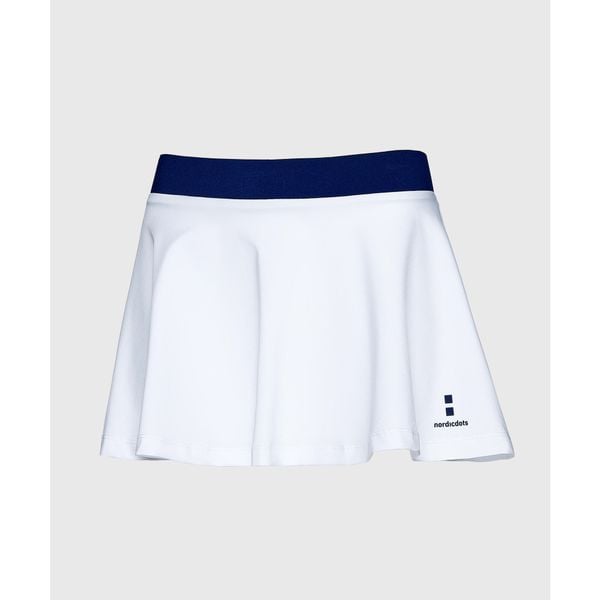 Spódnica Elegancja - Biała. Białe spódnice NORDICDOTS, m, bez wzorów, z elastanu, sportowe, sportowe. W wyprzedaży za 138.00 zł.