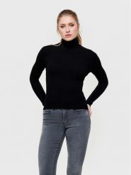 ONLY Golf Karol 15165075 Czarny Slim Fit. Czarne swetry ONLY, l, bez wzorów, z wiskozy, bez ramiączek. Za 89.99 zł.