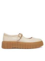 Clarks Półbuty Torhill Jane 26186305 Écru. Półbuty wsuwane Clarks, bez wzorów, ze skóry, bez obcasa, na płaskiej podeszwie. Za 519.99 zł.