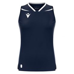 Damski tank top Macron Lily. Białe topy Macron, bez wzorów, sportowe, bez kołnierzyka, bez ramiączek. Za 246.50 zł.