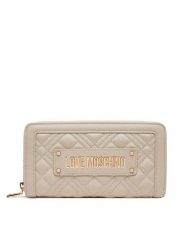 LOVE MOSCHINO Duży Portfel Damski JC5600PP1MLA0110 Beżowy. Brązowe portfele Love Moschino, bez wzorów, ze skóry. Za 319.99 zł.