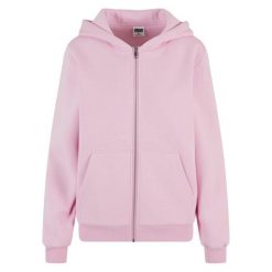 Puszysta Bluza Z Kapturem Dla Pań I Panów. Czerwone bluzy Urban Classics, xl, bez wzorów, bez ramiączek, z kapturem. Za 155.99 zł.