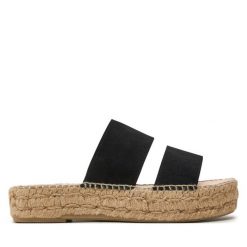 Espadryle Manebi. Czarne espadryle Manebi, bez wzorów, bez obcasa. Za 329.99 zł.