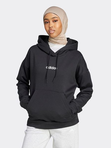 Adidas Bluza w kolorze czarnym rozmiar: L. Czarne bluzy adidas, l, bez wzorów, bez ramiączek, z kapturem. Za 209.33 zł.