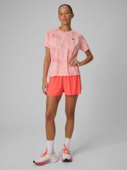 4F Spodenki do biegania szybkoschnące damskie - różowe M. Czerwone szorty 4f, bez wzorów, z materiału. Za 149.99 zł.