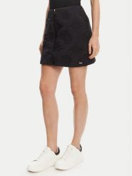 Guess Spódnica mini V5YD02 WHEB2 Czarny Regular Fit. Czarne spódnice Guess, l, z aplikacjami, z syntetyku, mini. Za 229.99 zł.