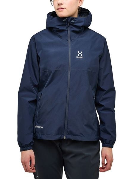 Haglöfs Kurtka przeciwdeszczowa "Kaise GTX" w kolorze granatowym rozmiar: M. Niebieskie kurtki przeciwdeszczowe Haglöfs, m, bez wzorów, bez kaptura, outdoorowe. Za 810.72 zł.