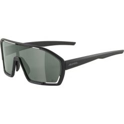 Okulary sportowe Alpina Bonfire Q-Lite czarne. Czarne okulary przeciwsłoneczne Alpina, bez wzorów, z tworzywa sztucznego, plastikowe. Za 249.99 zł.
