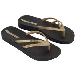 Japonki Ipanema Bossa Soft V Fem 82840-AQ444 złoty. Żółte japonki bez wzorów, z gumy, eleganckie. Za 190.98 zł.