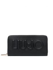 Liu Jo Portfel Zl Zip Around AXX027 E0086 Czarny. Czarne portfele Liu Jo, bez wzorów, ze skóry. Za 209.99 zł.