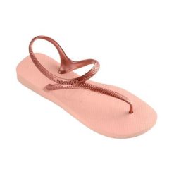 Klapki Havaianas Model Flash Urban Kolor Rose. Czerwone klapki Havaianas, bez wzorów, z gumy, sportowe, bez obcasa, bez zapięcia. Za 83.99 zł.