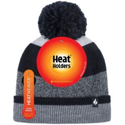 Czarny zimowy kapelusz dla kobiet - Izolacyjny i modny. Czarne kapelusze HEAT HOLDERS, na zimę, bez wzorów, eleganckie. Za 163.99 zł.