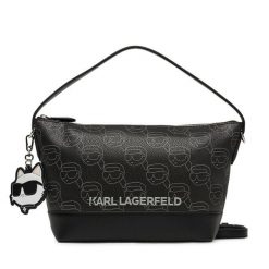 Torebka KARL LAGERFELD. Czarne torebki klasyczne KARL LAGERFELD, bez wzorów, klasyczne, bez dodatków. Za 559.99 zł.
