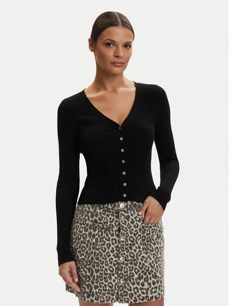 ONLY Kardigan Mist 15363392 Czarny Slim Fit. Czarne swetry ONLY, m, bez wzorów, z wiskozy, bez ramiączek. Za 93.99 zł.