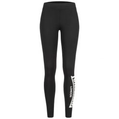 Damskie legginsy Lonsdale Shustoke. Czarne legginsy Lonsdale, l, bez wzorów, z bawełny, na fitness i siłownię. Za 143.00 zł.