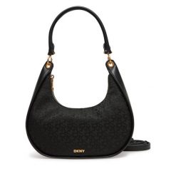 Torebka DKNY. Czarne torebki klasyczne DKNY, bez wzorów, klasyczne, bez dodatków. Za 559.99 zł.