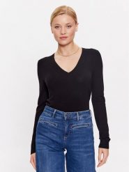 Liu Jo Sweter WF3127 MA18F Czarny Regular Fit. Czarne swetry Liu Jo, m, bez wzorów, z wiskozy, bez ramiączek. Za 729.99 zł.