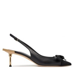 Sandały Elisabetta Franchi. Czarne sandały Elisabetta Franchi, bez wzorów, bez obcasa, na szpilce, bez zapięcia. Za 2,479.00 zł.