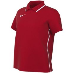 Koszulka damska Nike Dri-Fit Park 26 Polo. Czerwone t-shirty sportowe Nike, bez wzorów, z poliesteru, bez ramiączek, dri-fit (nike). Za 89.99 zł.