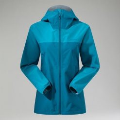 Kurtka przeciwdeszczowa damska Berghaus Deluge Pro 3.0. Niebieskie kurtki przeciwdeszczowe Berghaus, m, bez wzorów, bez kaptura, trekkingowe. Za 309.99 zł.