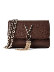 Valentino Torebka Divina VBS1R403G Brązowy. Brązowe listonoszki Valentino, bez wzorów, ze skóry, bez dodatków. Za 349.99 zł.