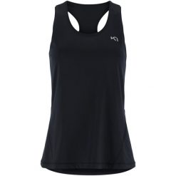 Damski tank top Kari Traa Nora 2.0. Czarne topy Kari Traa, s, bez wzorów, eleganckie, bez kołnierzyka, bez ramiączek. Za 178.00 zł.