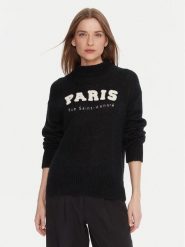 Kontatto Sweter 3M0915C Czarny Regular Fit. Czarne swetry Kontatto, m, bez wzorów, z syntetyku, bez ramiączek. Za 409.99 zł.